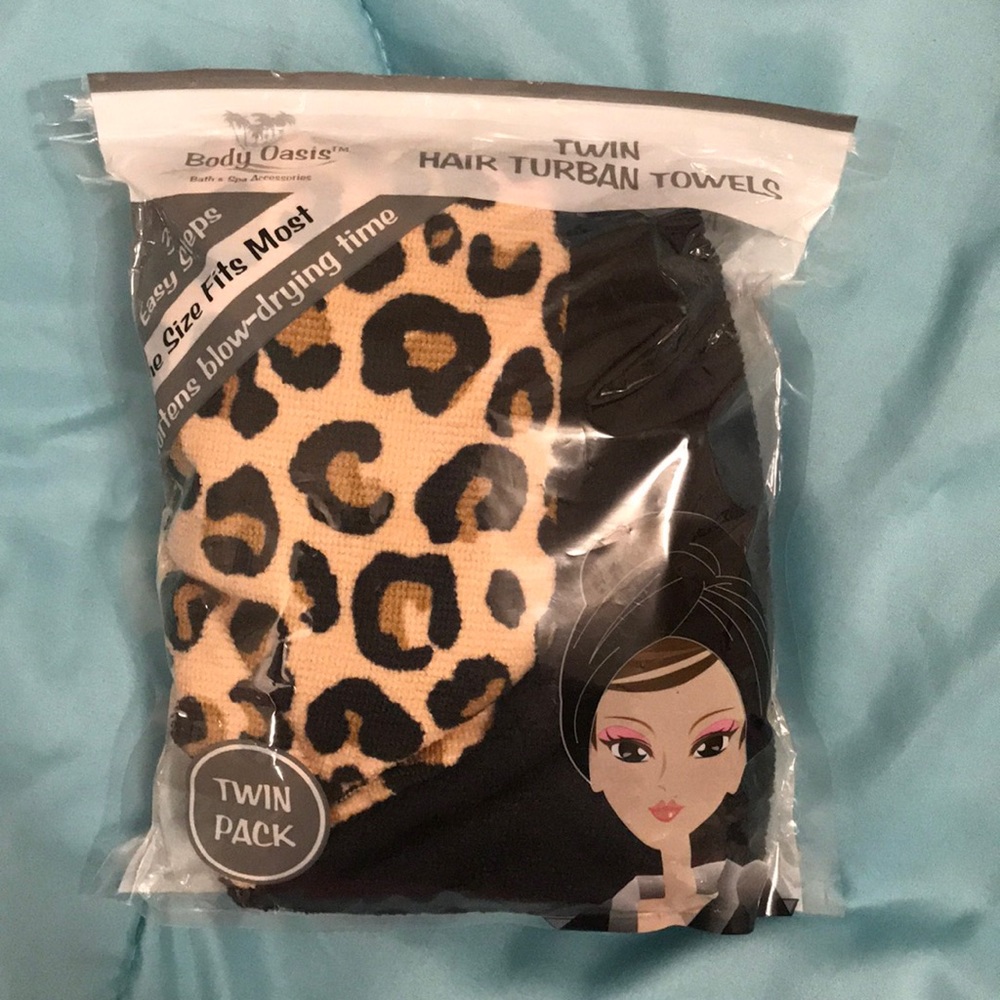 Twin Hair Turban Towels